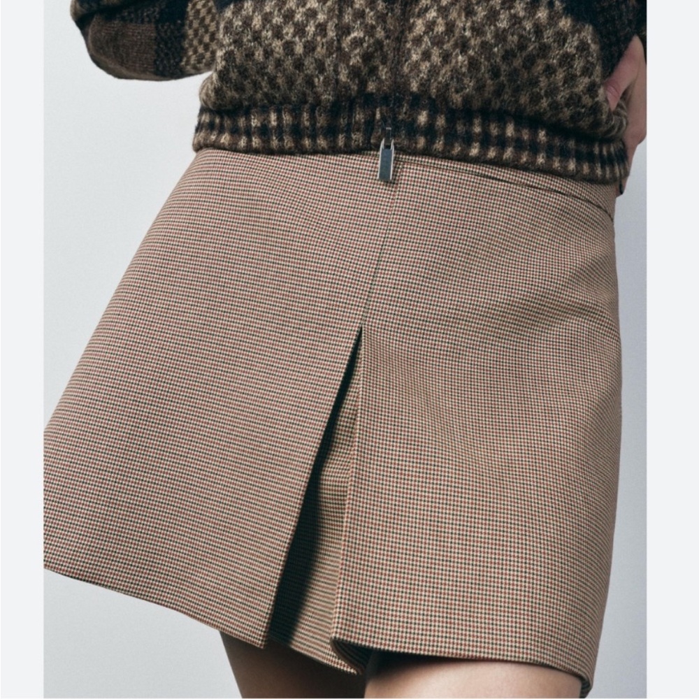NEW ZARA PLEATED SHORT MINI SKIRT ZW COLLECTION 2356/287/745